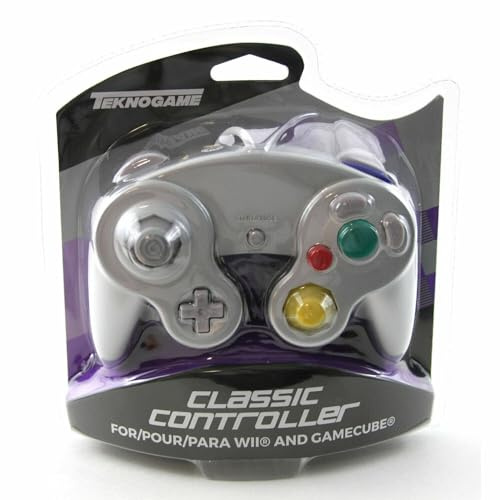 Teknogame Classic Gamecube Manette Pad Argenté