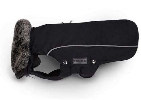 WOLTERS Winterjacke Amundsen für Dackel versch. Größen und Farben, Größe:34 cm, Farbe:schwarz