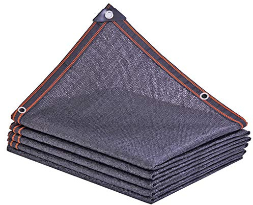Geovne 6-Pin Schattiernetz,Leicht und Haltbarkeit Schattennetz,Schwarzes Beschattungsnetz,Winddichte Sonnenschutznetz,für Outdoor,Garten,Pflanze,Scheune,mit Ösen (4x6m)