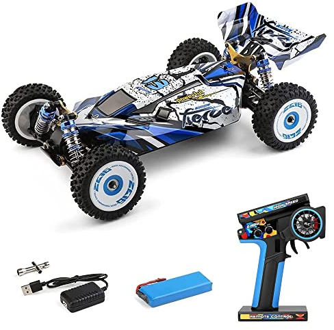GoolRC WLtoys 124017 V2 Brushless Fast RC Cars, 1:12 Scale RC Buggy, 4WD 75KM/H High Speed Remote Control Car, 2.4GHz All Terrain Off-Road Racing Drift Car with Metal Chassis for Adults
