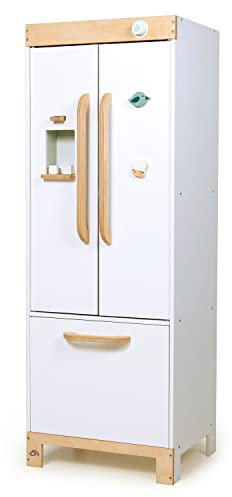 Tender Leaf Toys Refrigerator - Wood Pretend Play Fridge Freezer Set With Accessories For Children Ages 3+