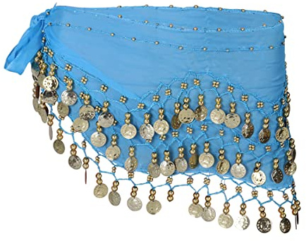 PRETYZOOM Bauchschal Tuch Bauchtanz Renaissance-Accessoires Muenzguertel Huefttuch Bauchtanz-Oberteil Tanzkostüm Wahrsagerin Gürtel Bauchtanz Gürtel Bauchrock Münze Kleidungsstücke Damen