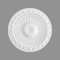 PROVISTON | Stuckrosette | Polystyrol | Durchmesser 280 mm | Weiß | Hochwertig | Stabil | Einfache Montage | Deckenrosette | Wandgestaltung