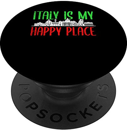 Italienische Flagge Italienisches Mädchen Italien Rom PopSockets mit austauschbarem PopGrip