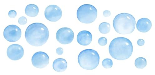 jojofuny Autocollant Mural À Bulles Amovible 18.11 X 11.42 Pouces Décoration Artistique Imperméable Pour Salle De Bain Salon Chambre Facile À Poser Sans Trace