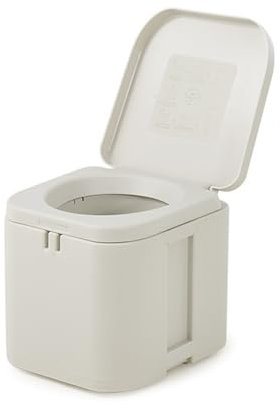 Tragbare Campingtoilette Notfall Toilette Klappbar Für Unterwegs Mit Herausnehmbarem Innenfutter Und 10 Biologisch Abbaubaren Beuteln Mobile Trockentoilette Trenntoilette Für Den Notfall ,White