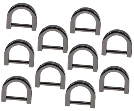 LALAFINA 10pcs D Ring Buckle Clip Zinc Alloy Detachable Strap Replacement