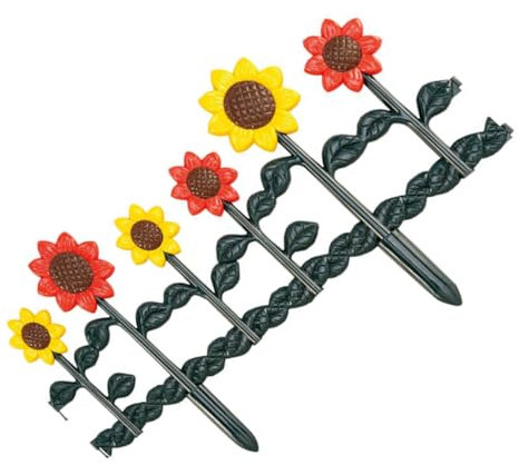 SEWOART Gartenzaun Einfassung Aus Kunststoff Mit Verarbeitung Dekorativer Zaun Für Blumenbeet Robust Und Leicht Zu Installieren Für Außenhofbegrenzung