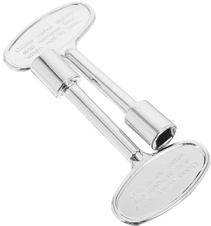 SUPVOX Lot de 2 Clés de Vanne de Gaz en Alliage de Zinc, Finition Métal Poli, Compatibles 1/4 et 5/16, pour Foyer Extérieur et Cheminée