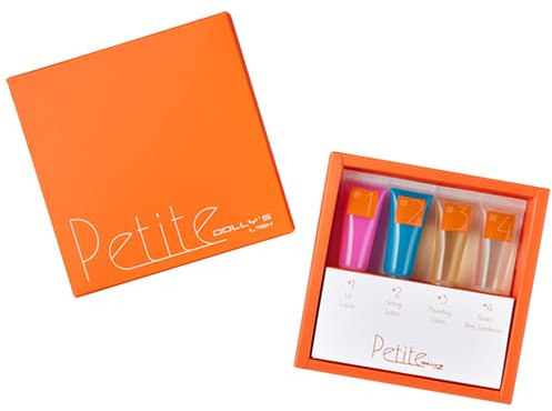 Dolly's Lash Kit de Rehaussement de Cils Petite - 4 Lotions en Tubes (Lift, Setting, Nourrissant et Kératine) - 10-15 Applications - avec Colle, Pads en Silicone et Y Brush