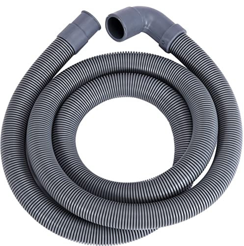 DLZFUDTY Washing Machine Hose,Washing Machine Waste Pipe Ex 1/1.5/2M Washing Machine Dishwasher Drain Waste Hose Extension Pipe Kit U-shaped Drain Pipe Holder For Flexible Washing Machine(1m)