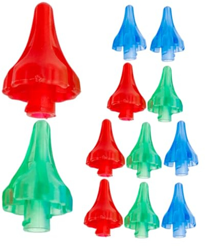 HOMOCONO Lot de 12 Embouts en Plastique pour Nettoyeur D'oreilles Contrôle Précis du Débit D'eau, Portable, pour Lavage D'oreilles la Maison Voyage