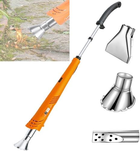 Quemador eléctrico de malas hierbas, encendedor profesional de barbacoa de 2000 W, temperatura máxima de 650 °C para patio, jardín, entrada