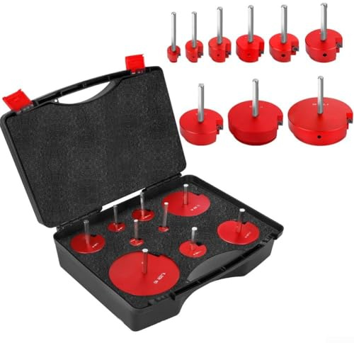 Kit de escariador de tubo de PVC de aluminio con acero inoxidable, vástago hexagonal de 1/4 pulgadas para taladros estándar, tamaños versátiles de 1/2 a 4 pulgadas, compatible con accesorios de PVC
