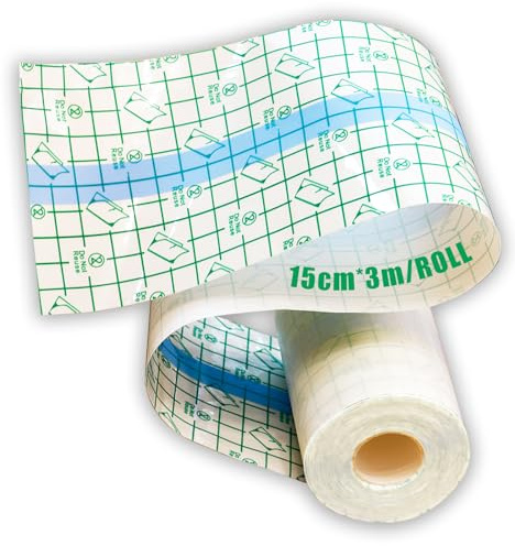 PEPAX 15cm x 3m Tattoo Folie Second Skin Wasserdichte Klebefolie | PU Material Transparente Schutzfolie Flexible Anwendung Für Tattoo Aftercare
