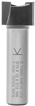 ENT 13440 Planfräser HW, Schaft (S) 12 mm, Durchmesser (D) 19 mm, NL 12 mm, SL 40 mm, GL 52 mm