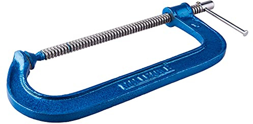 Amtech - 8 G Clamp, Malleable Iron, Steel Spindle, Sliding T-Handle, Strong Hold for Woodworking