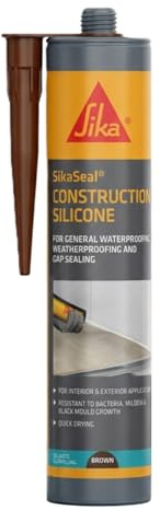 Everbuild Everflex 200 Contractors LMA Silicone Sealant – Suitable for Interior and Exterior Use – Quick Curing – Waterproof – Brown – 295ml | LMA Silicone Sealant, Interior And Exterior Use, Quick Curing, Waterproof – Previously Everflex 200 Contractors Silicone