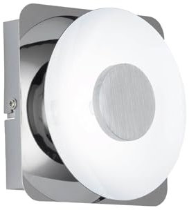 WOFI Deckenleuchte, 1-flammig, Serie Space, 1 x LED, 6 W, 20 V, Breite 6 cm, Höhe 14 cm, Tiefe 14 cm, Kelvin 3000, Lumen 550, chrom 4216.01.01.0000