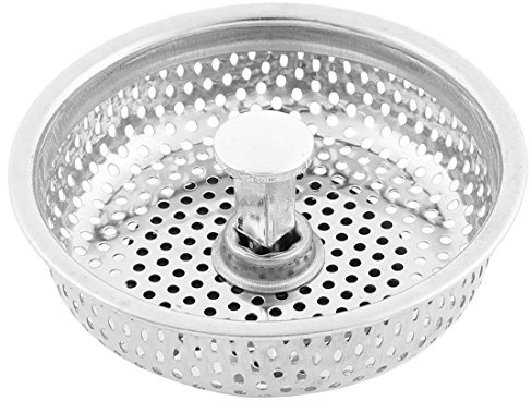 sourcingmap Cuisine Lavabo à eau Filtre à Évier en Acier Inoxydable Bouchon Filtre Crépine Bassin 83mm Diamètre
