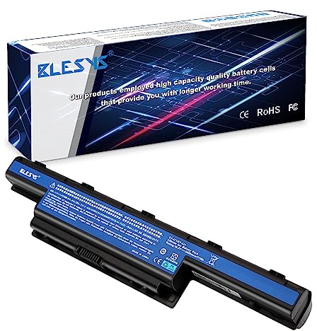 BLESYS 71Wh AS10D31 Laptop Akku für Acer Aspire 4551 4741 5250 5253 5333 5733 5749 5755 5741G 5742G 5750G 7740G 7741G 7750G 7751G 5755G 5760G TravelMate 5740 5742 5744 P253 Serie [10.8V 6600mAh]