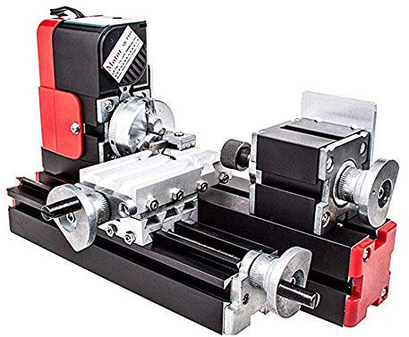 Mini Micro Lathe Machine,12V Miniature Metal Multifunction Lathe Machine DIY 20000Rev