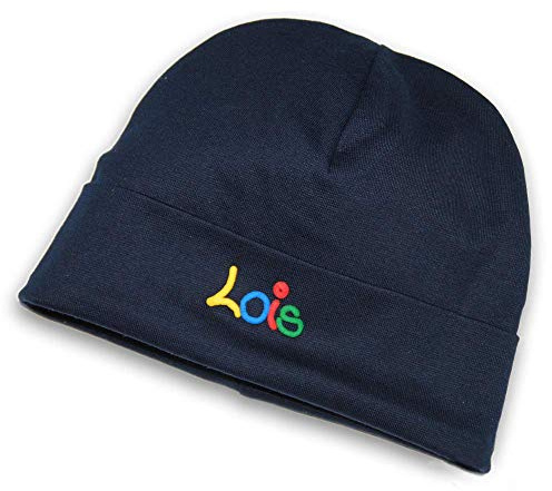 Sommermütze mit Namen Dunkelblau in verschiedenen Größen - Mütze für Babys Kinder Junge & Mädchen personalisiert - Kindermütze - Kopfbedeckung - Haube Haube