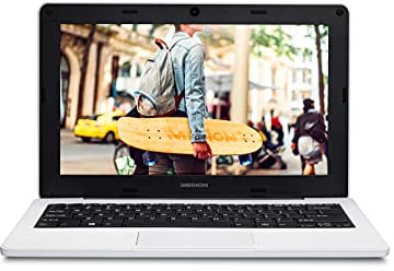 MEDION Classmate E11201 - Ordenador portátil para educación de 11,6 HD (Intel Celeron N3450, 4GB de RAM, 64GB eMMC, Intel HD Graphics, Windows 10 Pro Academic) Color Blanco - Teclado Qwerty Español