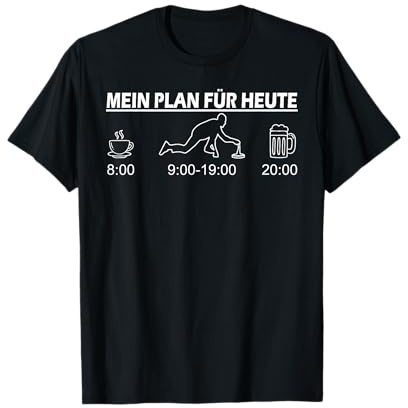 Mein Plan für heute Eisstockschießen Eisstock Stockschützen T-Shirt