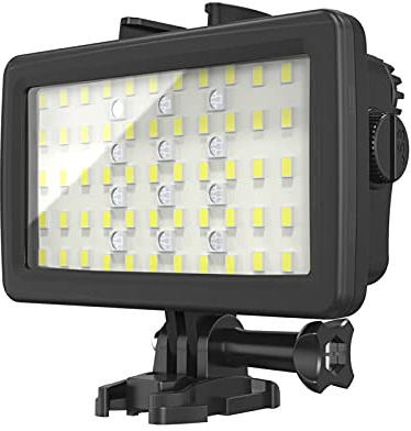 Andoer SL-20 RGB-Fülllicht, wasserdicht, LED-Videoleuchte, dimmbar, IPX8, 40 m, zum Tauchen, Schnorcheln, Unterwasserfotografie, Video-Ersatz für GoPro Hero 9/7/6/5