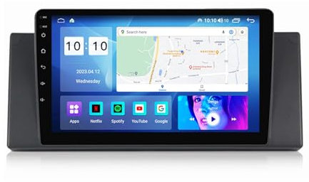 Autoradio 2 Din Radio car stereo per Fiat Grande Punto Linea 2007-2012 9 Pollici Touchscreen GPS Navigatore Bluetooth Lettore Comandi al volante USB auto radio carplay android auto ( Size : 4+WIFI 1G+