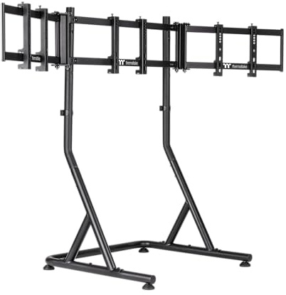 Thermaltake Triple Monitor Stand | Für 3× 17–32″ Monitore | Stahlkonstruktion | Höhenverstellbar | Schwarz