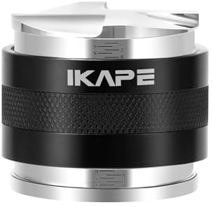 IKAPE Coffee Products, 53mm Kaffeeverteiler & Handstampfer, Espresso-Verteiler mit Einstellbarer Tiefe, passend für alle 53mm Espressofilter