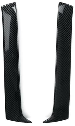 Splitter Heckscheibenverkleidung Kofferraumspoiler Seitenflügel Heckklappenabdeckung Splitter Für VW Für Golf 7 7.5 MK7 MK7.5 2014-2019 Variant Wagon Frontspoiler(Kohlefaser-Optik)