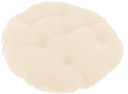 Coussin Fauteuil Suspendu, Chaise D'oeuf Suspendue Coussin Chaise, Coussin Fauteuil Jardin Rond, Coussins de Chaise D'oeuf Suspendus,Coussin Balancell Lavable pour Intérieur et Extérieur, Beige
