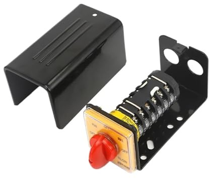 1 pz SZW25-64D/6BF 25A 6 poli commutatore universale a camme for fresatrice con guscio di protezione in ferro