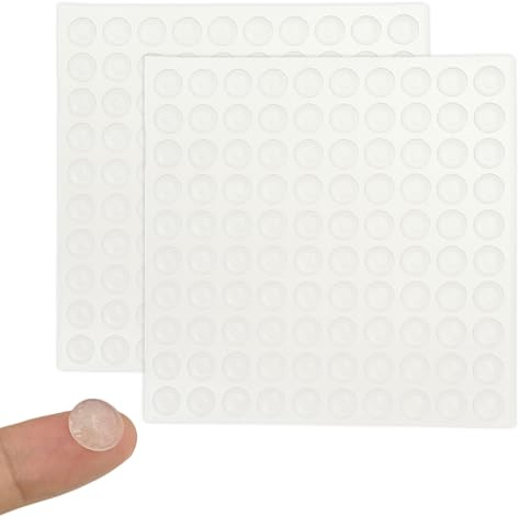 200 Pieces Cabinet Door Bumpers,Soft Close Cabinet Door Bumper Dots, Sound Dampening Cupboard Door Bumpers Pads,Self Adhesive Clear Cupboard Door Drawer Bumpers