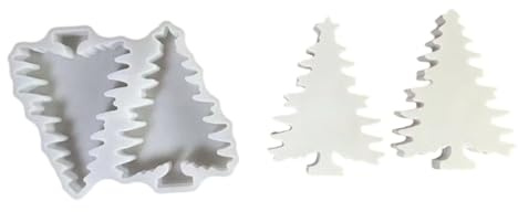 YiNLuax Moule À Bougie en Silicone pour Arbre De Noël La Fabrication D'ornements Moules Résine Moule Artisanal Décoratif Moules Silicone Arbre