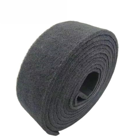Wodsty 6 Meter Roll Nylon Emery Scouring Pad for Kitchen Cleaning, Pots, Dishes, Stoves and for Tile Floors, Abrasive Tool for Rust Removal and Polishing, Grey