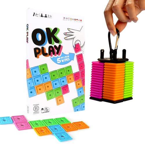 OK Play: Ultimate Travel Tile Game | Learn to Play in 10 Seconds | Waterproof & Indestructible | Perfect for Kids and Adults