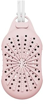 Estropajo de jabón de silicona de doble cara con soporte de esponja para exfoliar, bolsas de secado rápido para mujeres y hombres, bolsas esenciales para exfoliantes
