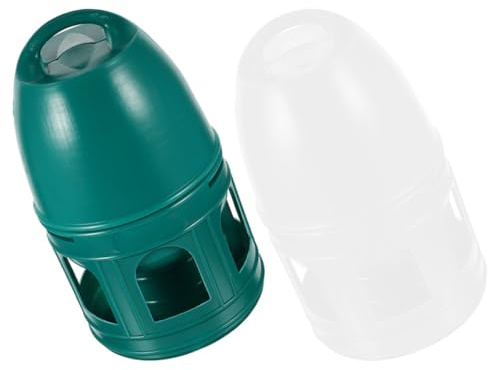 LALAFINA Comedero de Agua para Jaulas de Aves, 2 Dispensadores Colgantes Gran Capacidad, Accesorios para Alimentación de Palomas y Aves en Jaulas Interiores