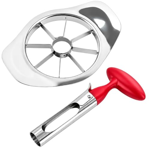Pineapple Cutter Slicer and Corer, Apple Corer and Slicer Set, Stainless Steel Fruit Preparation Tools, Efficient Apple and Pineapple Processing, Kitchen Gadgets for Daily Cooking and Party Food