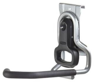Rubbermaid FastTrack Garage Organization System Vertical Bike Hook Black Holds up to 50 Pounds Wall Mount and Heavy Duty Garage Hanger for Bike Storage