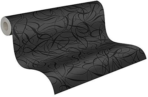 A.S. Création Livingwalls Vliestapete Key to Fairyland Tapete grafisch modern 10,05 m x 0,53 m metallic schwarz Made in Germany 132062 1320-62