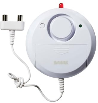 SABRE Wireless Water Leak Flood Alarm Sensor with 110 dB Siren - DIY EASY Installation