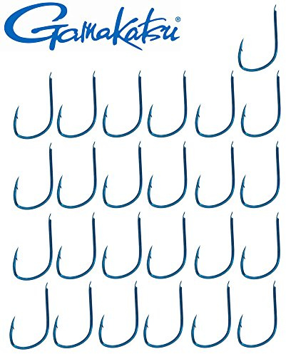 Gamakatsu Haken LS-2210 blau- 25 Forellenhaken zum Forellenangeln, Angelhaken zum Stand- & Schleppangeln auf Forellen, Einzelhaken, Größe:10