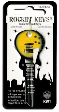Darkburst LP Wide Body Guitar Shaped Rock Star Key KW1 KW10