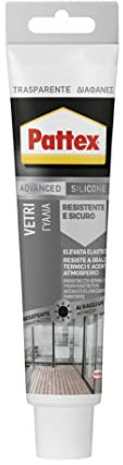 Pattex Sigillante Silicone Neutro per Vetri e Specchi, Neutro per Sigillare e Incollare Specchi, Vetro e Muro, Vetro e Metallo, Vetro e Legno, Vetro e Vetro, Colore Trasparente, Tubo da 50 ml