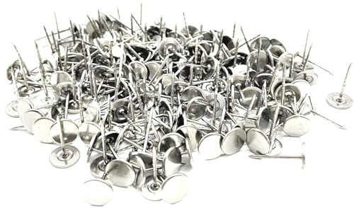 Chiloskit Lot de 1 000 épingles métalliques à tête plate pour équipement de vente au détail Anti-vol Encre et étiquettes de sécurité rigides 20 mm